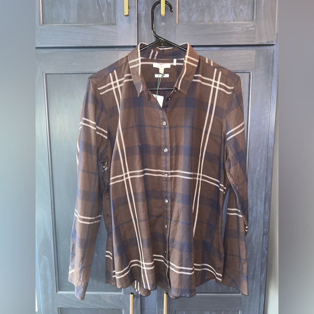 NWT Barbour women’s button up shirt